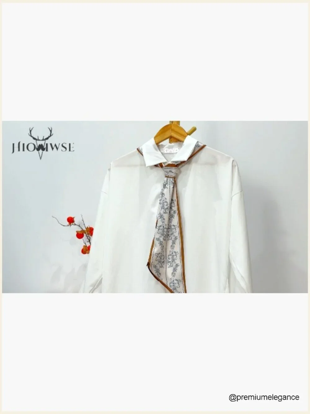 Silky Long Thin Scarf for Women Multi-Use Headscarf Bag Scarf Fashion Accessory
